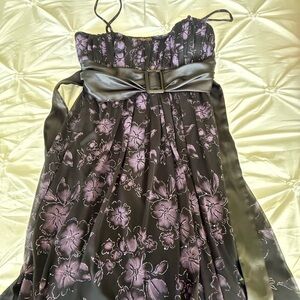 City Triangles Black and Purple Dress